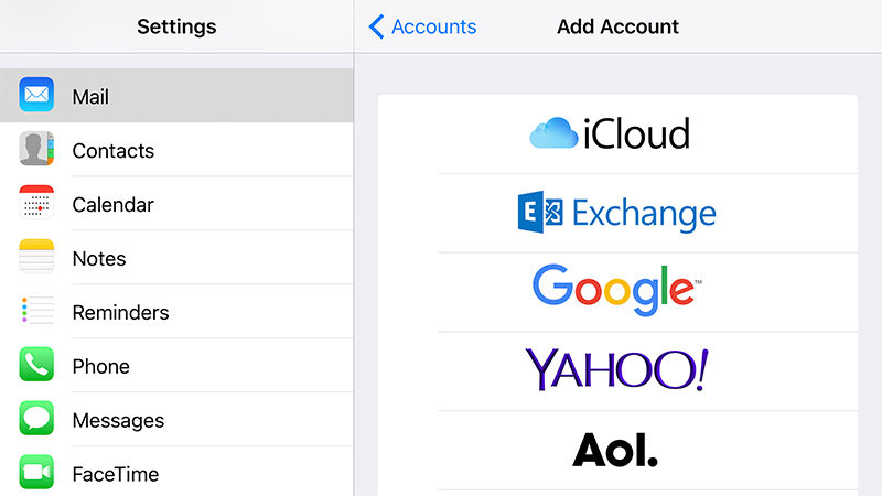 If you want to keep your Google accounts active, they integrate neatly with iOS. (Image: Screenshot)